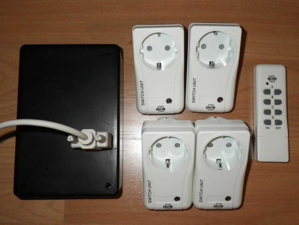 Wireless remote lamp switch hack for home automation.