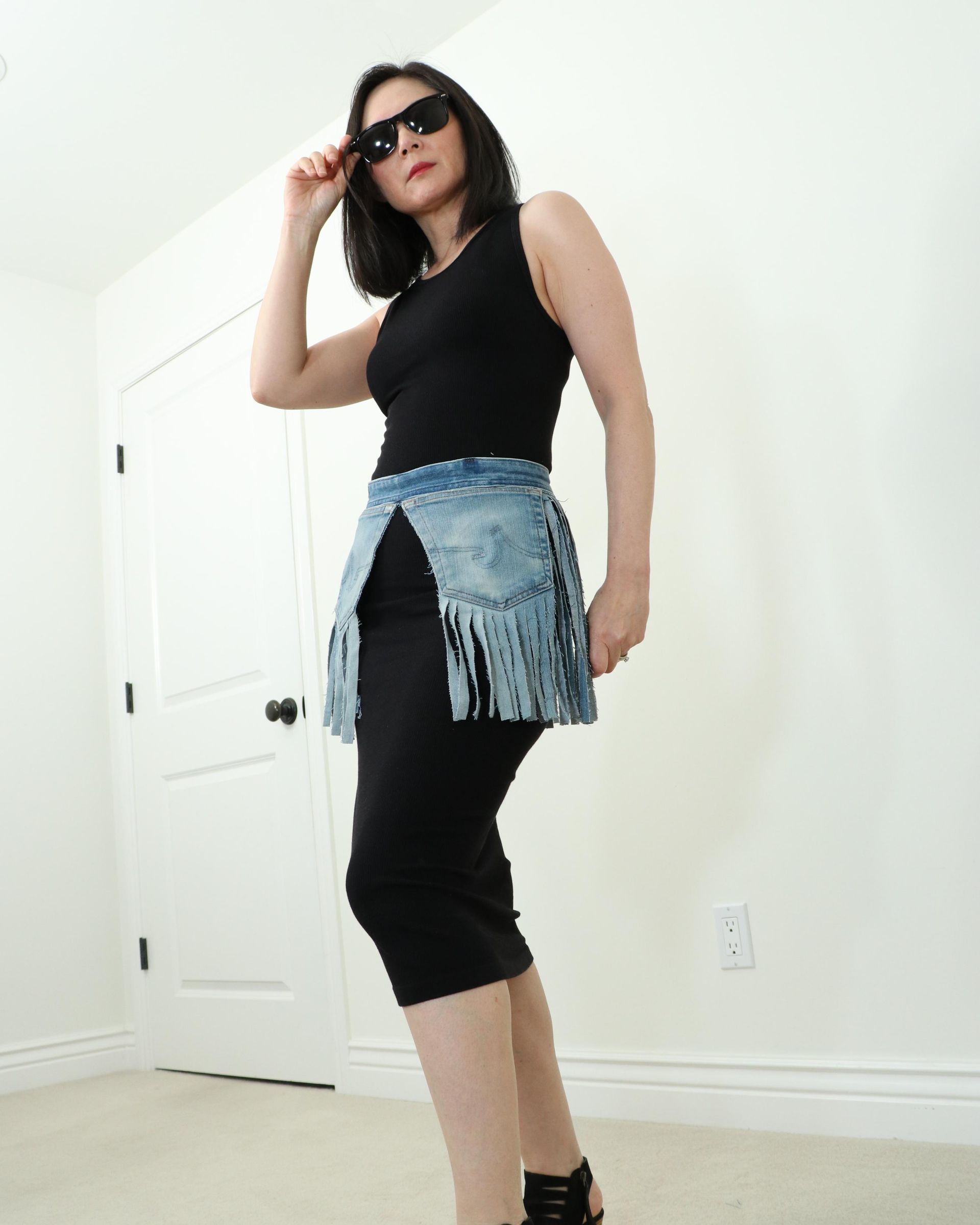 Make Denim Belts With Pockets With Your Old Jeans 7 Steps (with