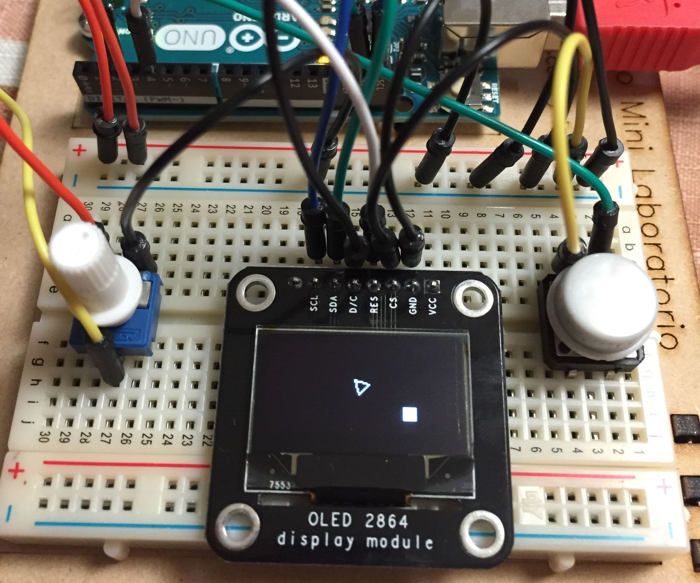 Asteroids Con OLED Y Arduino