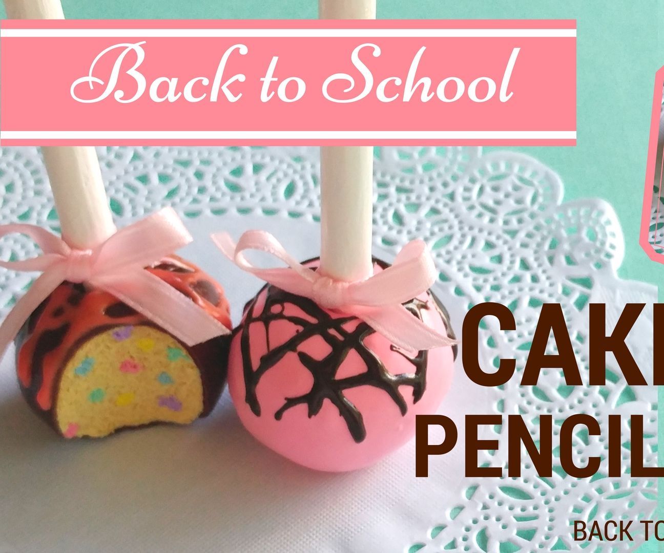 DIY CAKE POPS Pencil Holders-Weird School Supplies-Polymer Clay Tutorial 