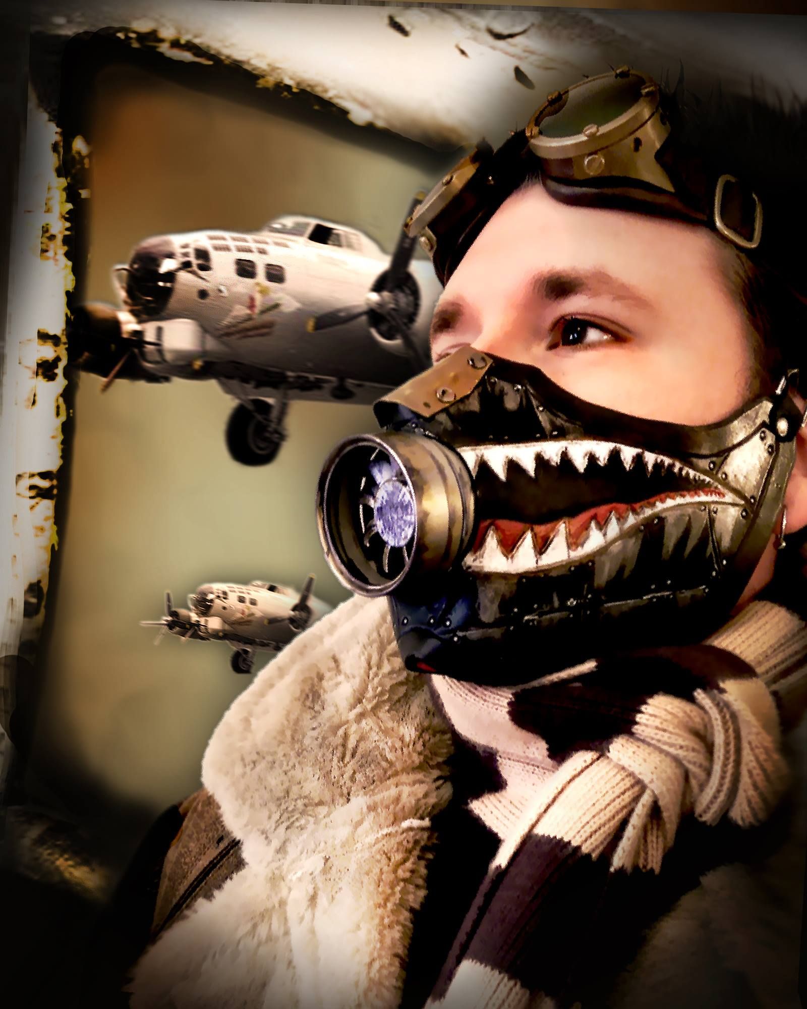 Dieselpunk Bomber Mask! 4 Steps Instructables