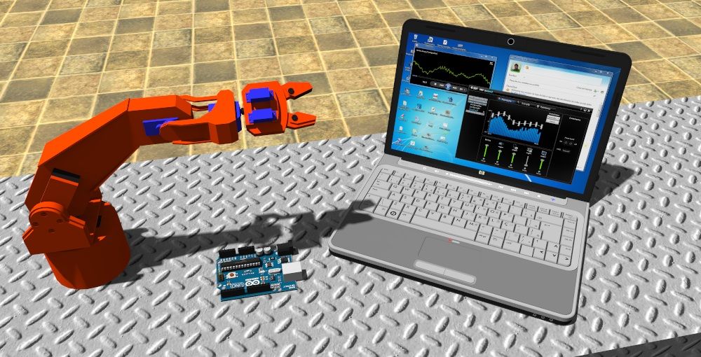 Braço Robótico... Trabalho De Robótica Curso Mecatrônica...