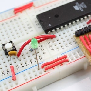 Beginning Microcontrollers Part 8: Adding a Button to the ...