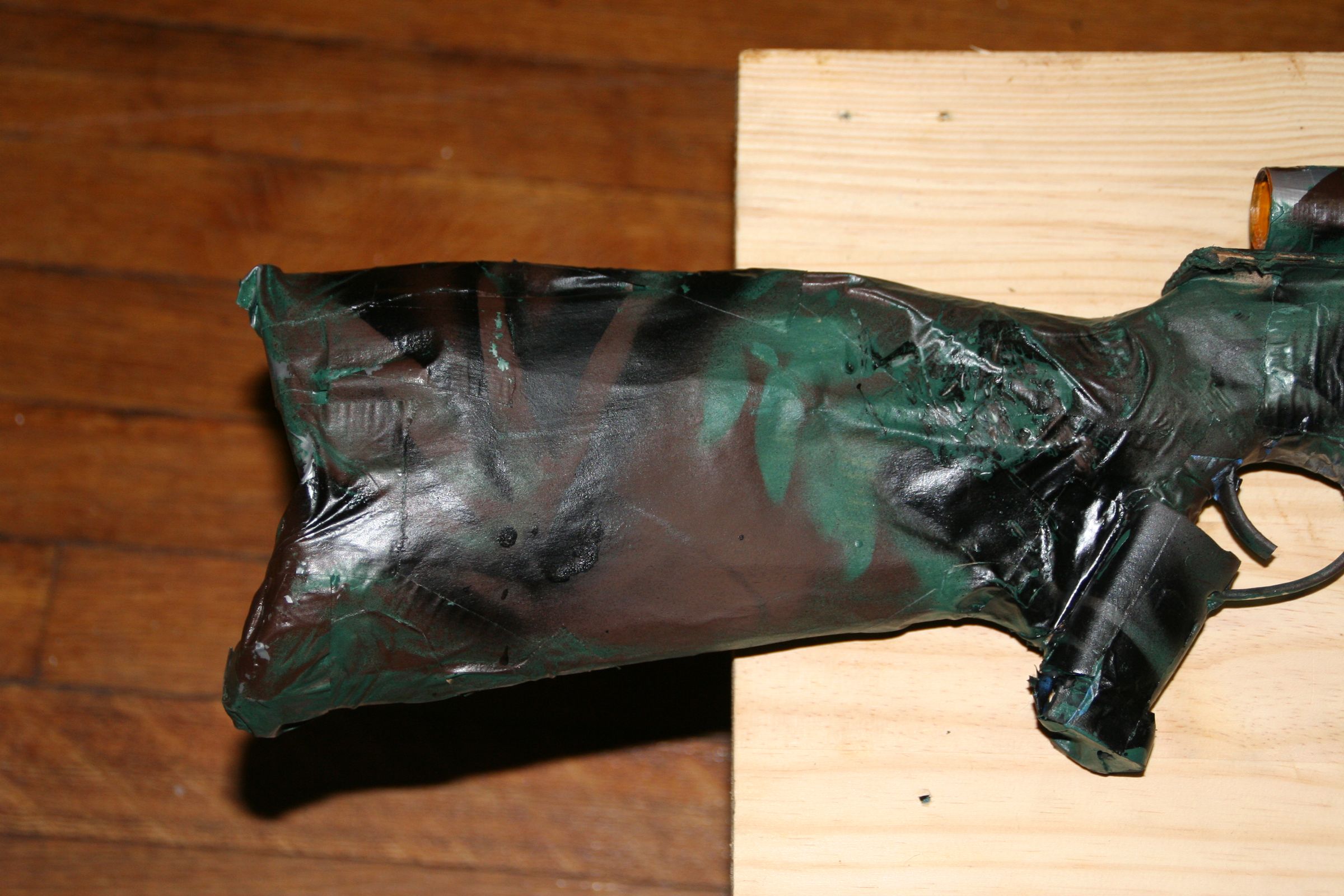 Cardboard Rifle With Camo Paint - Instructables