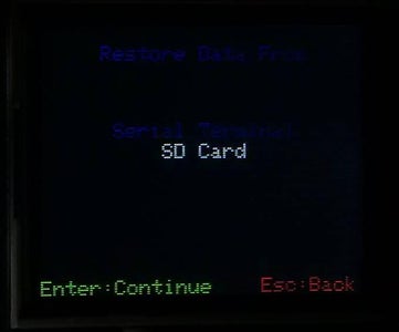 Restore Data to EEPROM