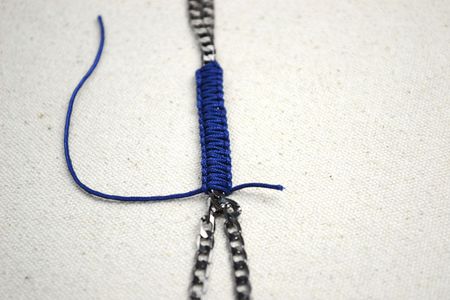When Knotting a Certain Portion, Trim Off the Excess Thread Tails and Seal by Lighter.