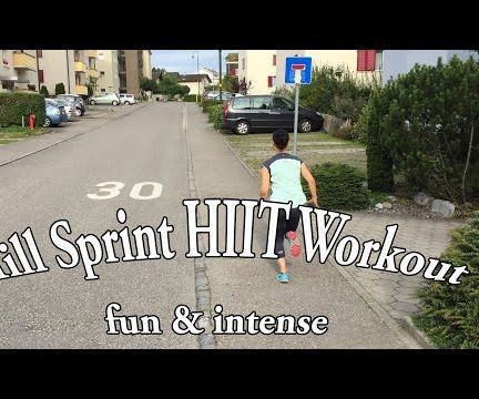 Outdoor Sprint Interval Workout 