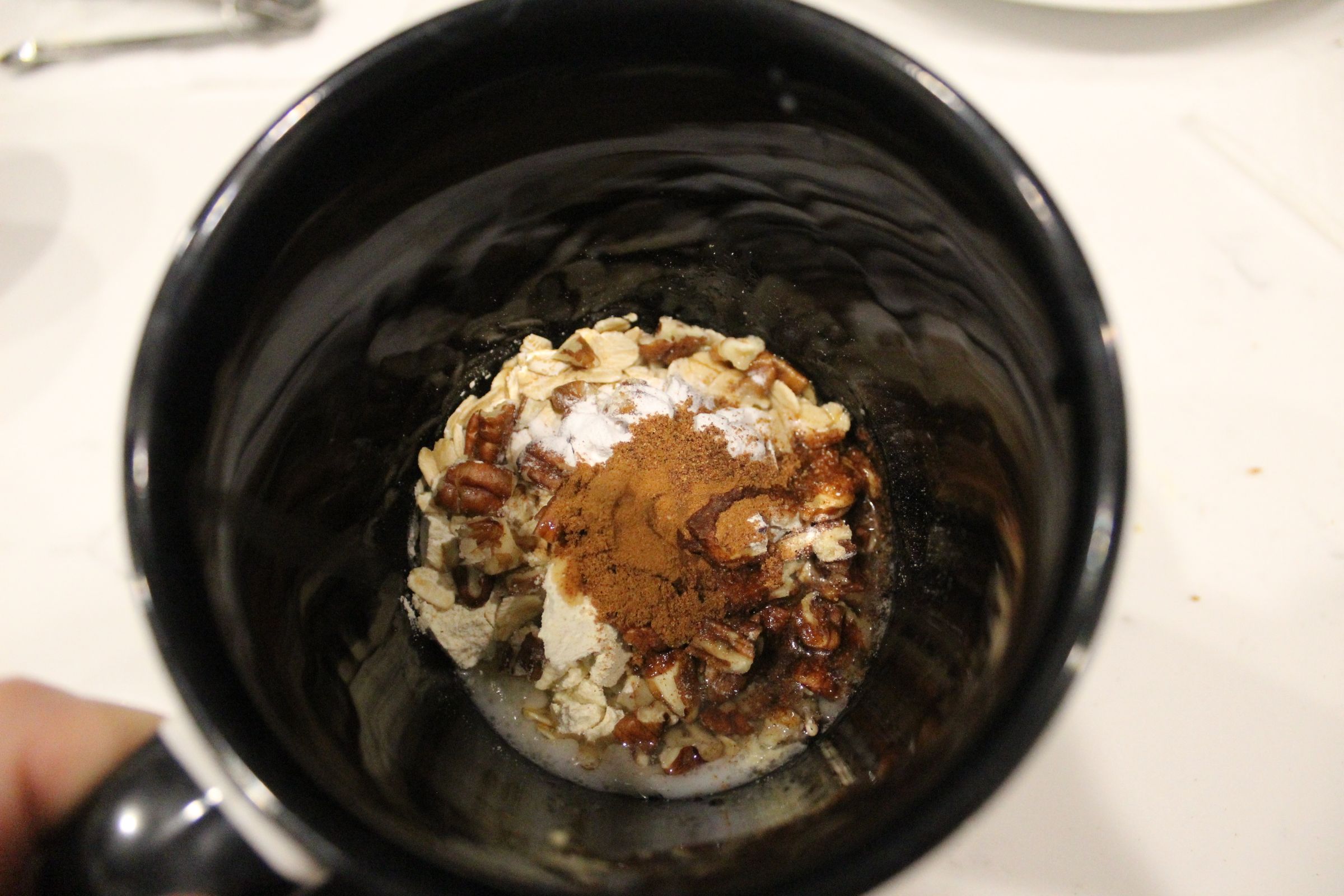 Easy Oatmeal Almond Butter Mug Cake 7 Steps (with Pictures