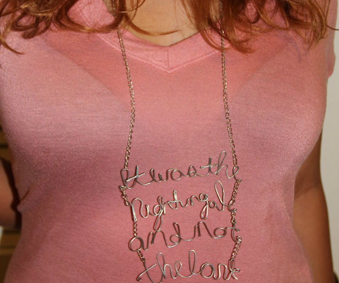 Quote Necklace