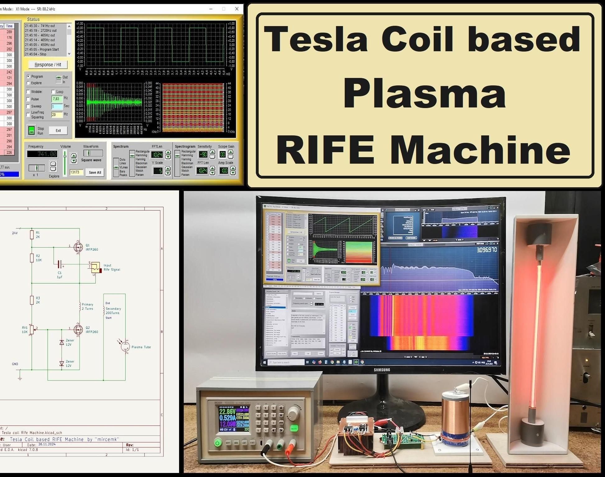 DIY Tesla Coil Based Plasma Rife Machine