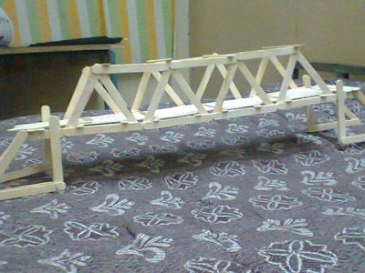 Bridge Prototype Using Ice-cream Sticks