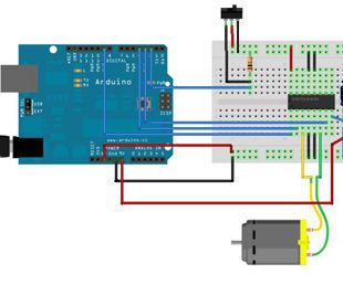 Connect Dc Motor With Arduino and Control in Left and Right