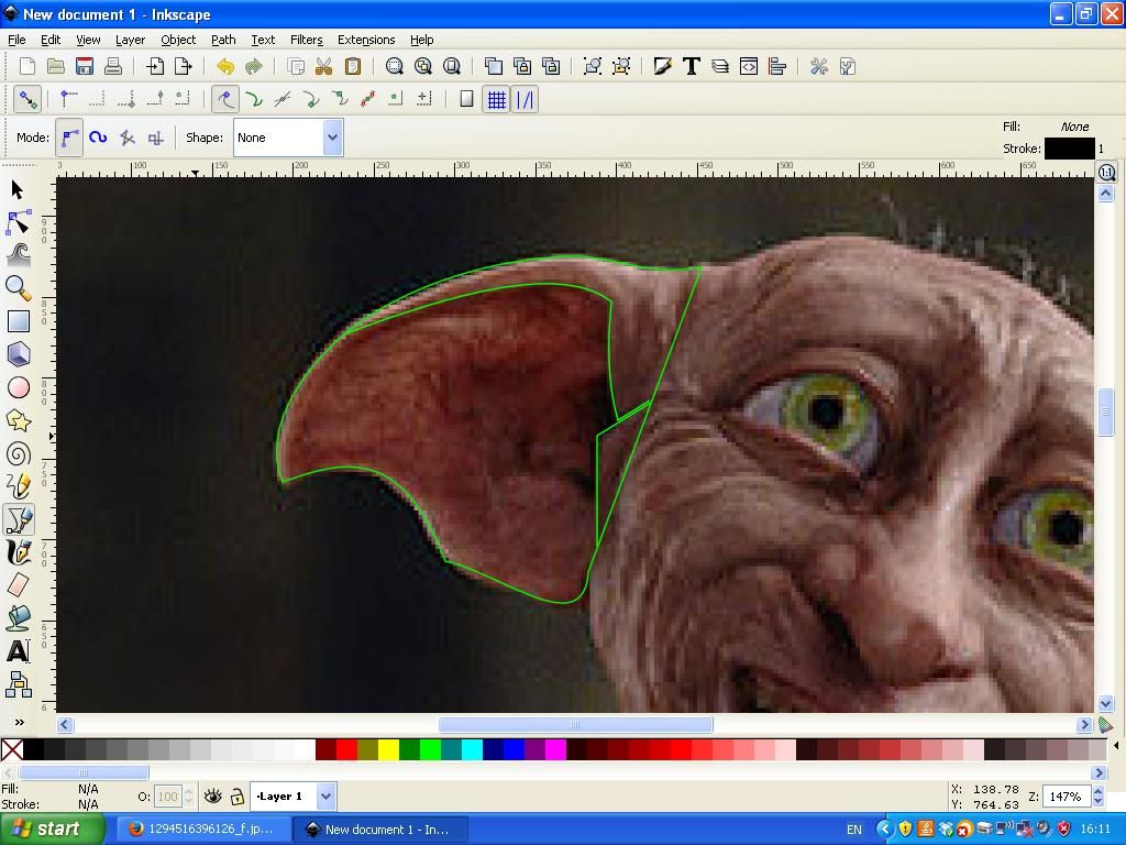 Dobby Ears Template