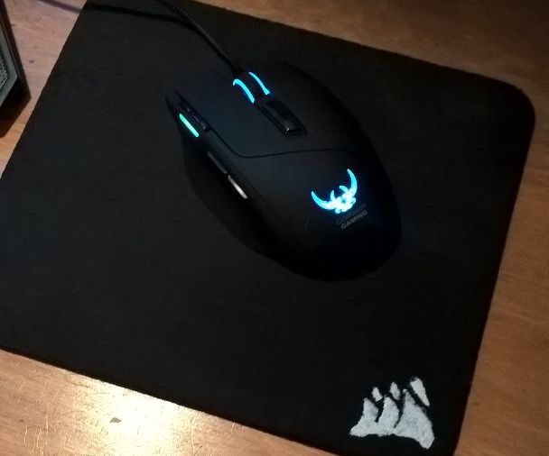 Custom Stained/Burned Mousepad Design