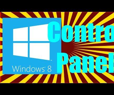 How to Find the Control Panel in Windows 8