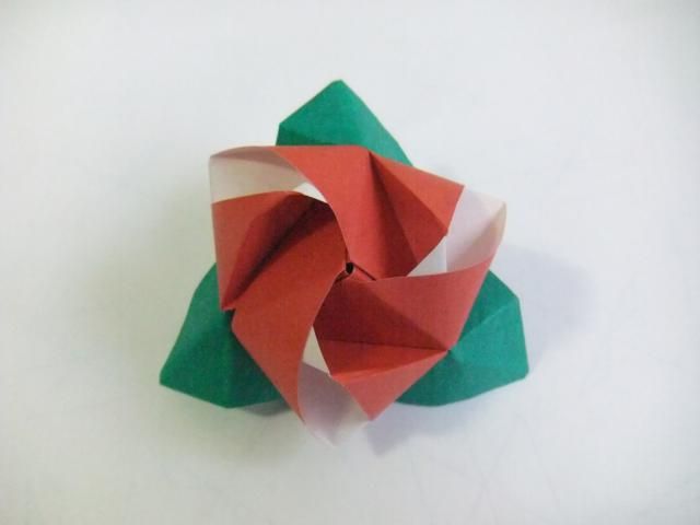 Origami Cube Rose