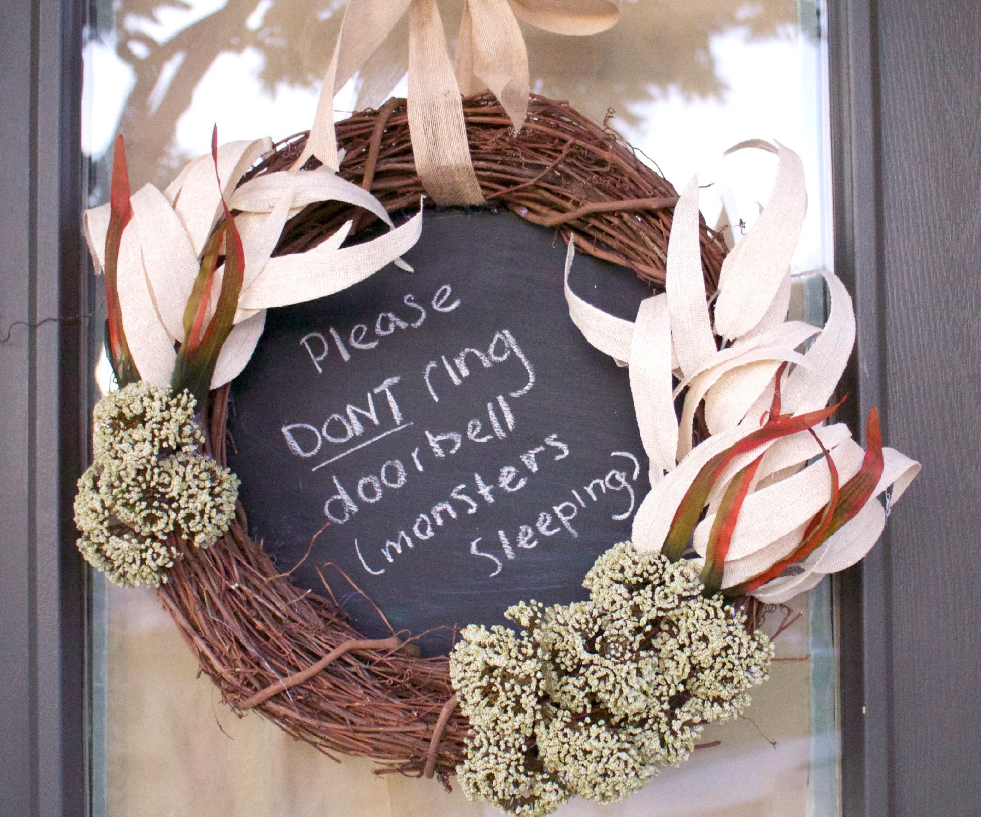 Chalkboard Memo Wreath