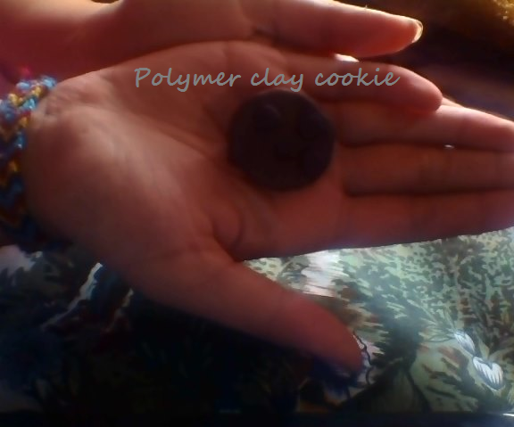 Polymer clay cookie