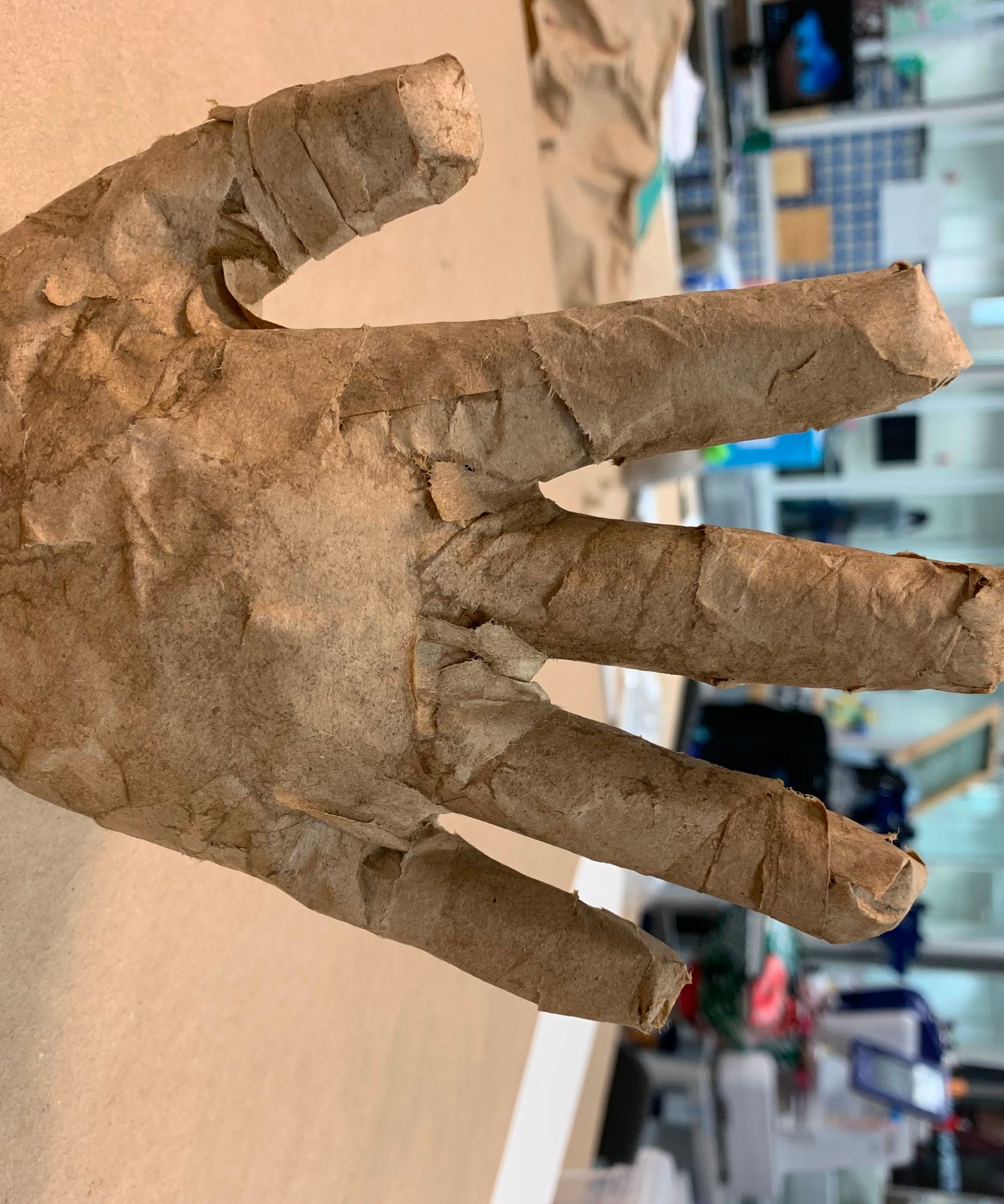 Papier-mâché Hand