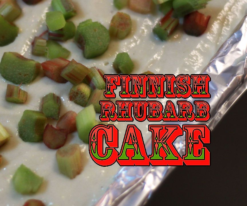 Finnish Rhubarb Cake