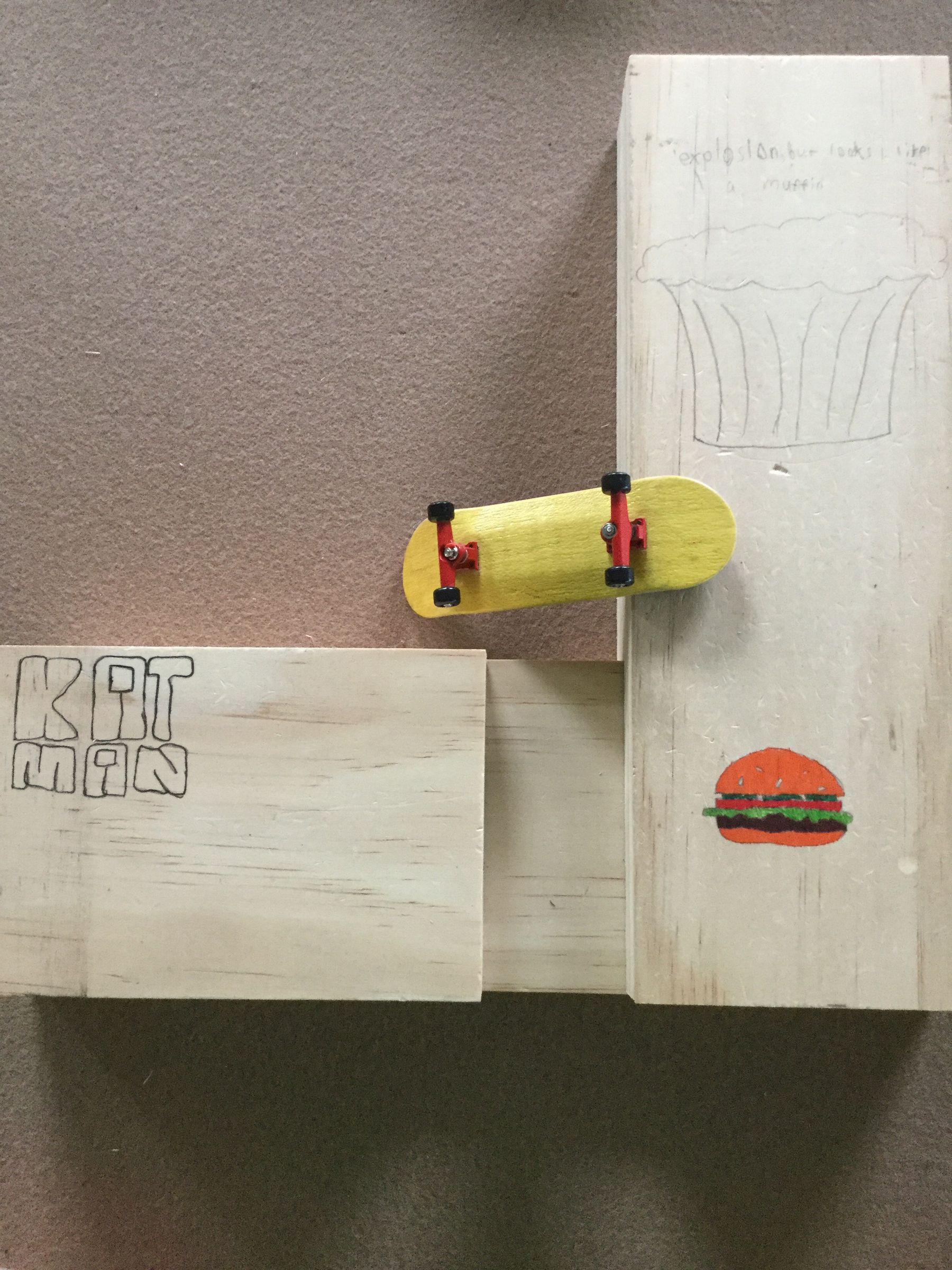 L Shaped Fingerboard Ramp