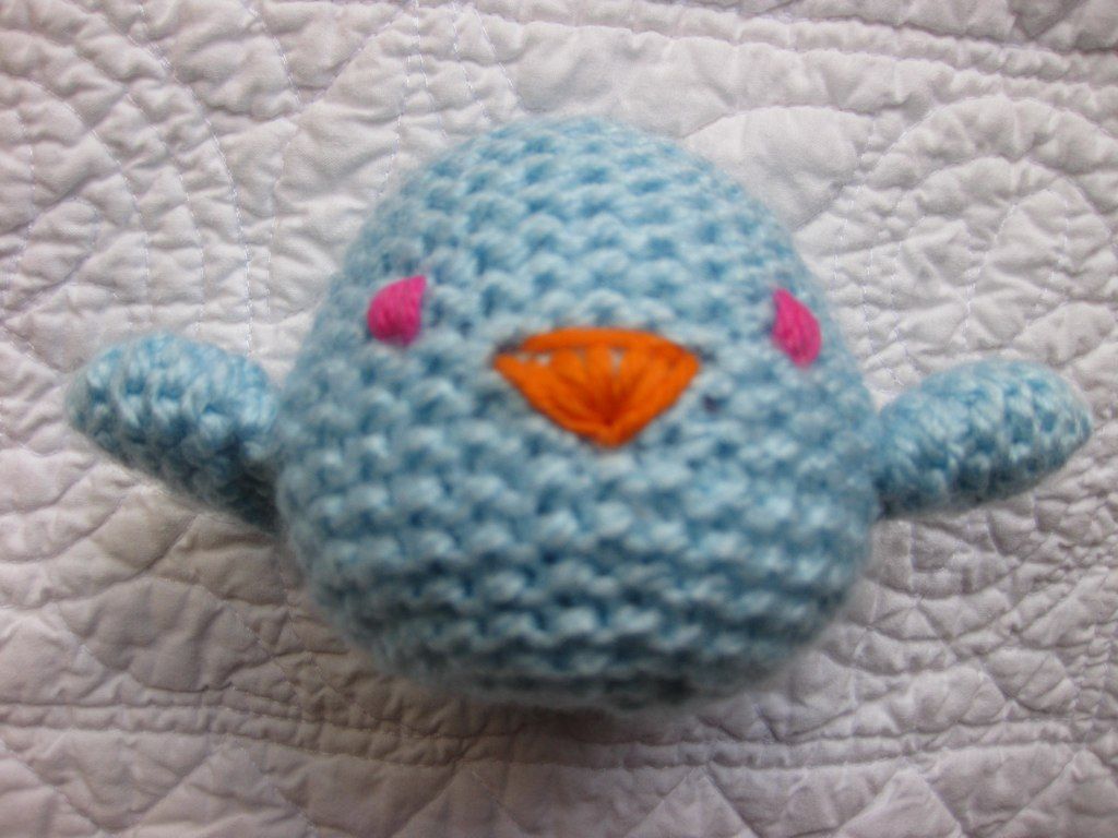 Knitted Bluebird