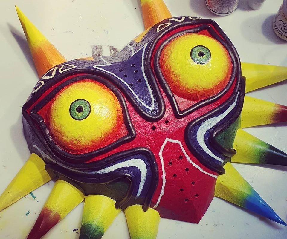Cardboard Majora's Mask From Zelda