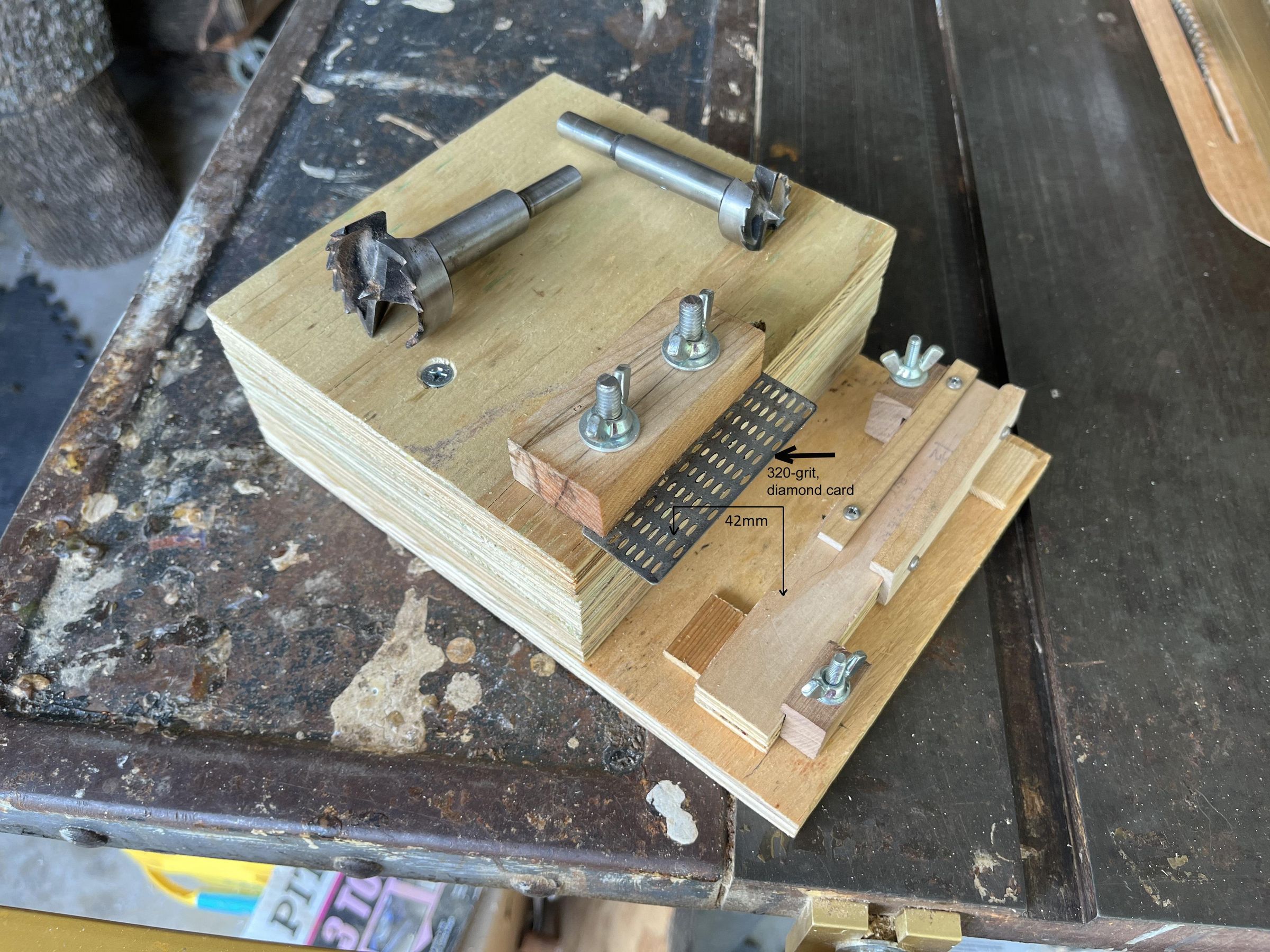 Sharpening Jig for Forstner Drill Bits 3 Steps Instructables