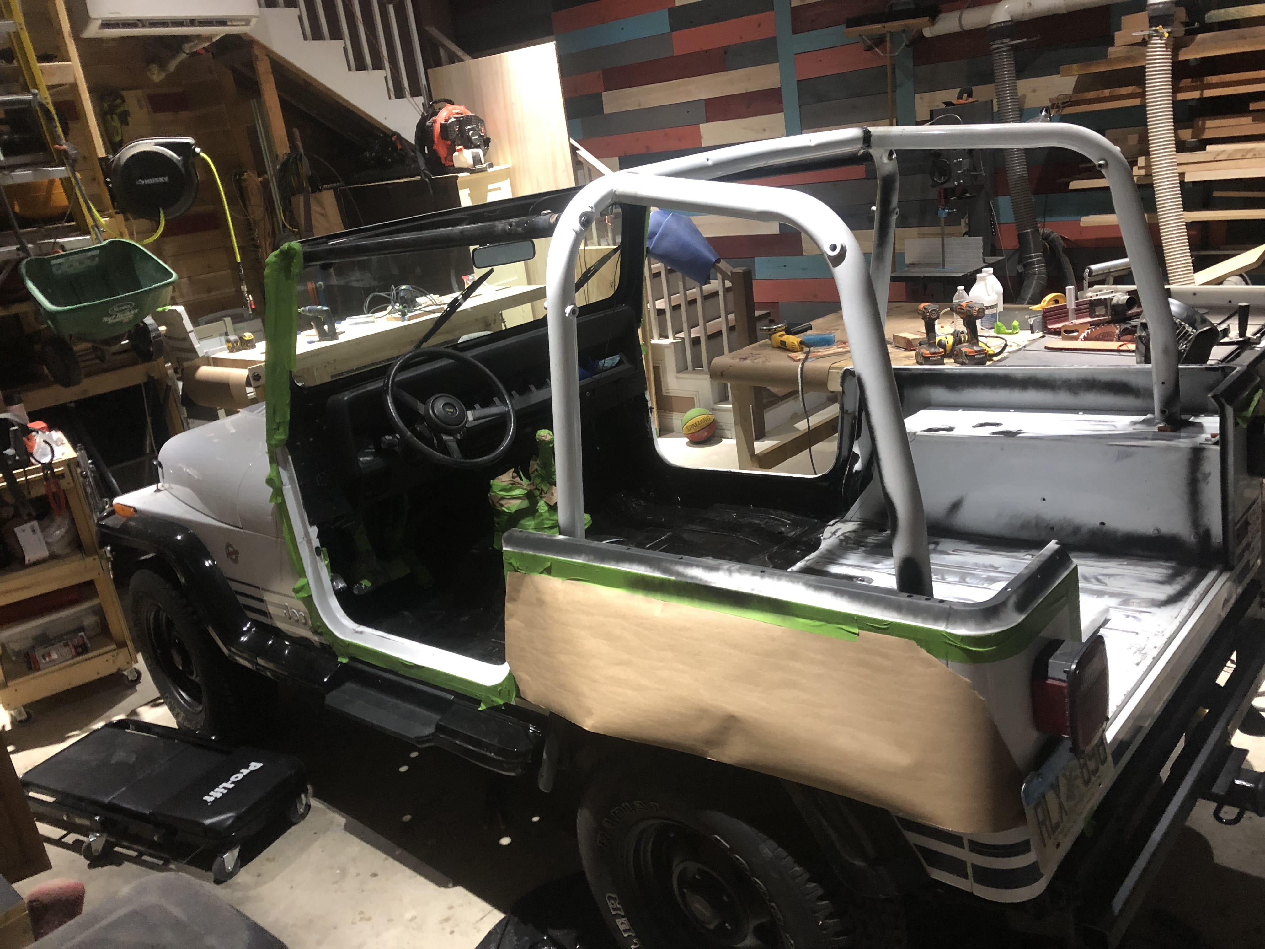 DIY Spray Bedliner for Jeep Wrangler Interior Floor 14 Steps (with