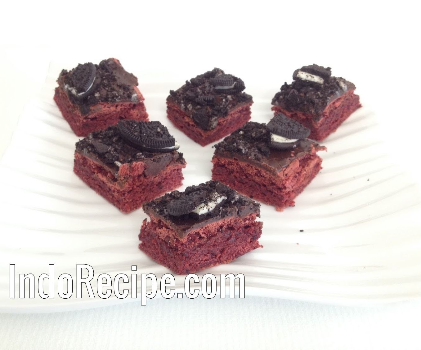 Red Velvet Truffle Brownies