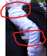 Preparation of Two Round Black Pillowcases