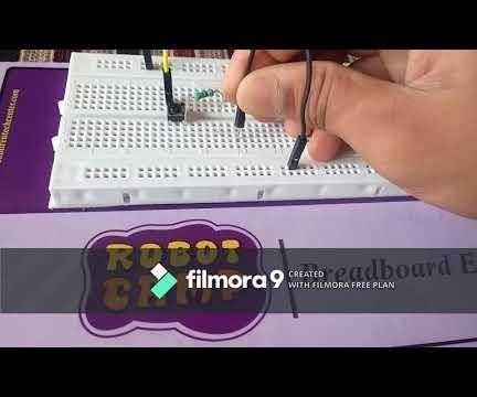 First Using a Breadboard and a LED !