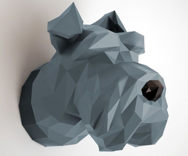 Schnauzer Papercraft DIY Project