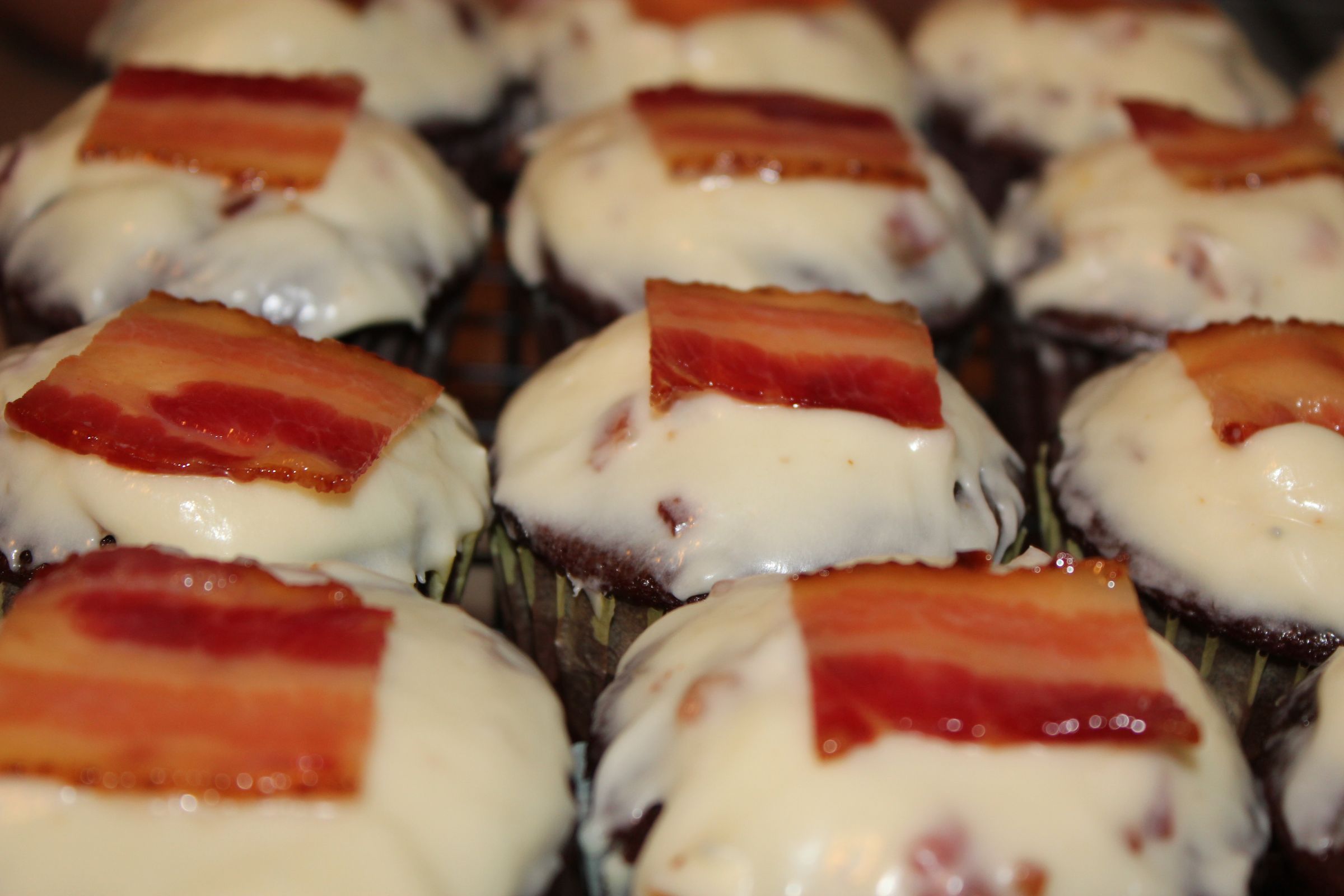 Chocolate Guinness Cupcakes With a Maple Candied-Bacon Frosting