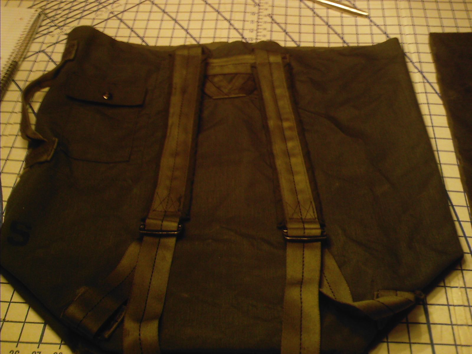 Backpack From Old Army Laundry Bag V.1