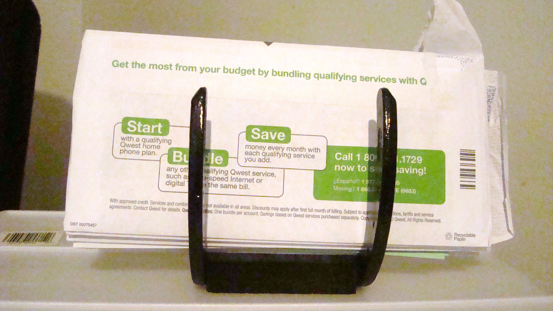 HORSE SHOE LETTER HOLDER.