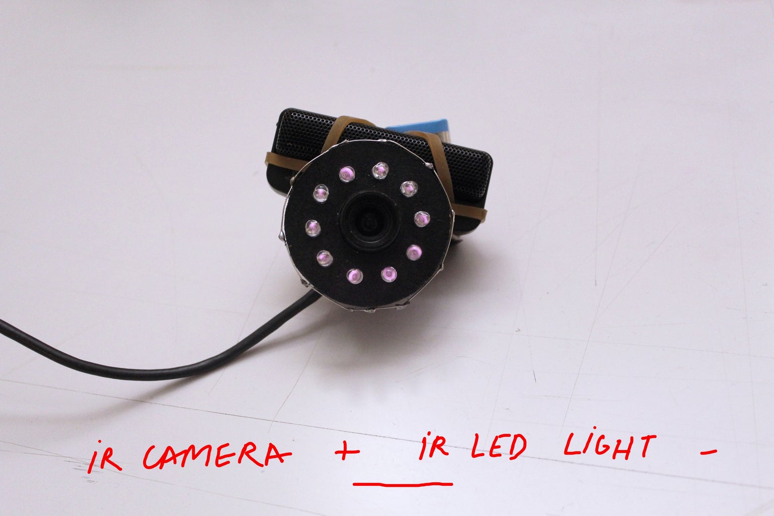 HOW TO MAKE AN INFRARED CAMERA WITH AN IR LED LIGHT 5 Steps with Circuit Diagram