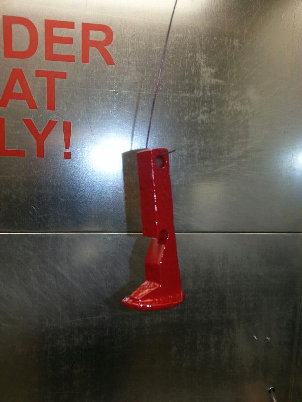 How to powdercoat a bottle opener.