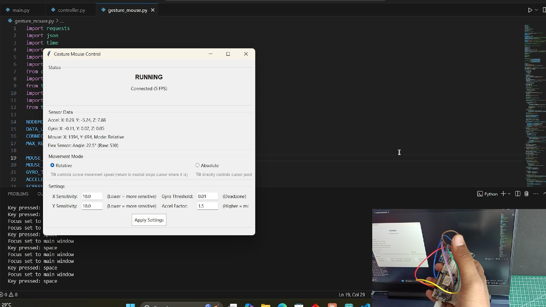 Gesture Control Mouse : 8 Steps (with Pictures) - Instructables