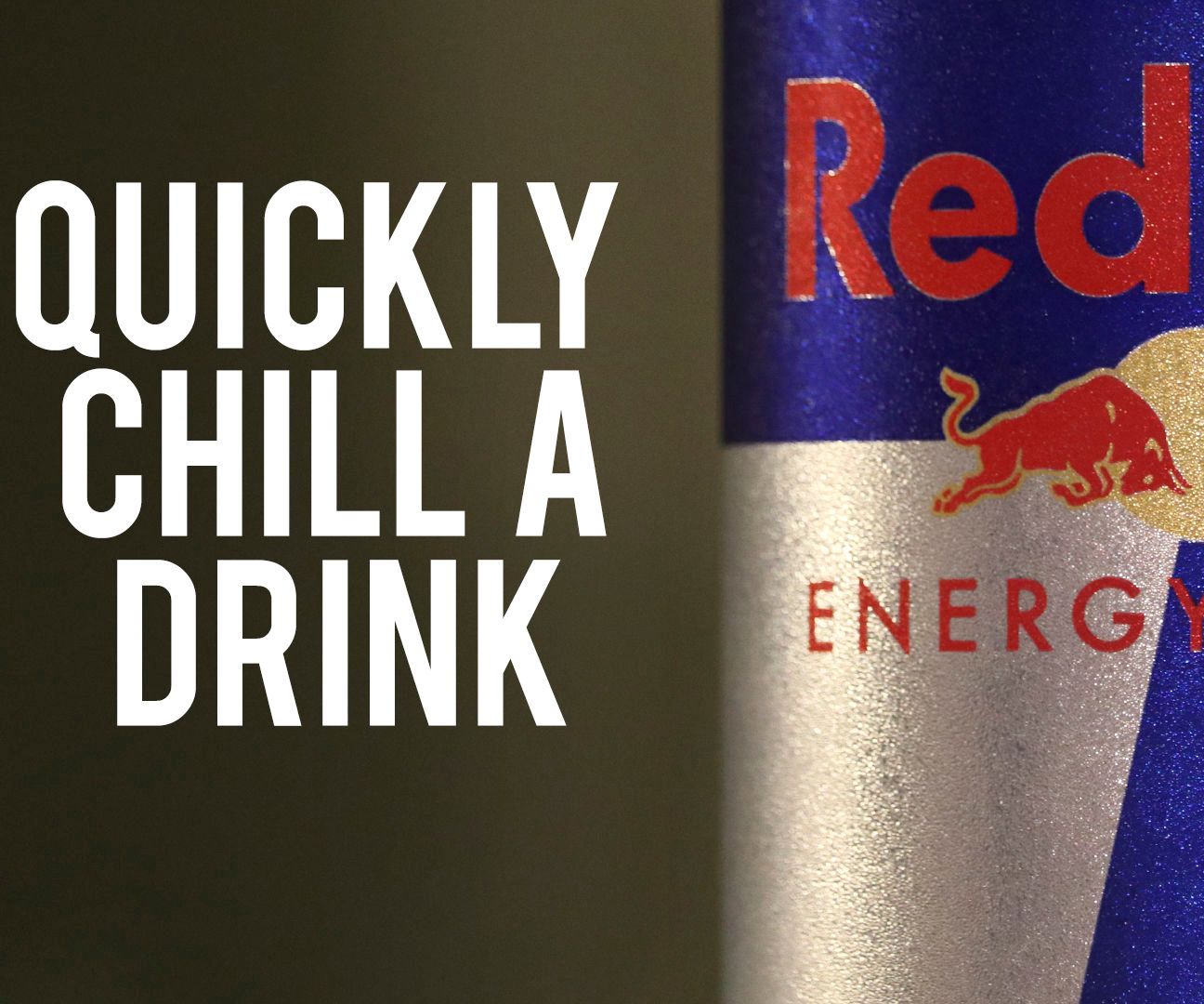 How to Quickly Chill a Drink in 2 Minutes
