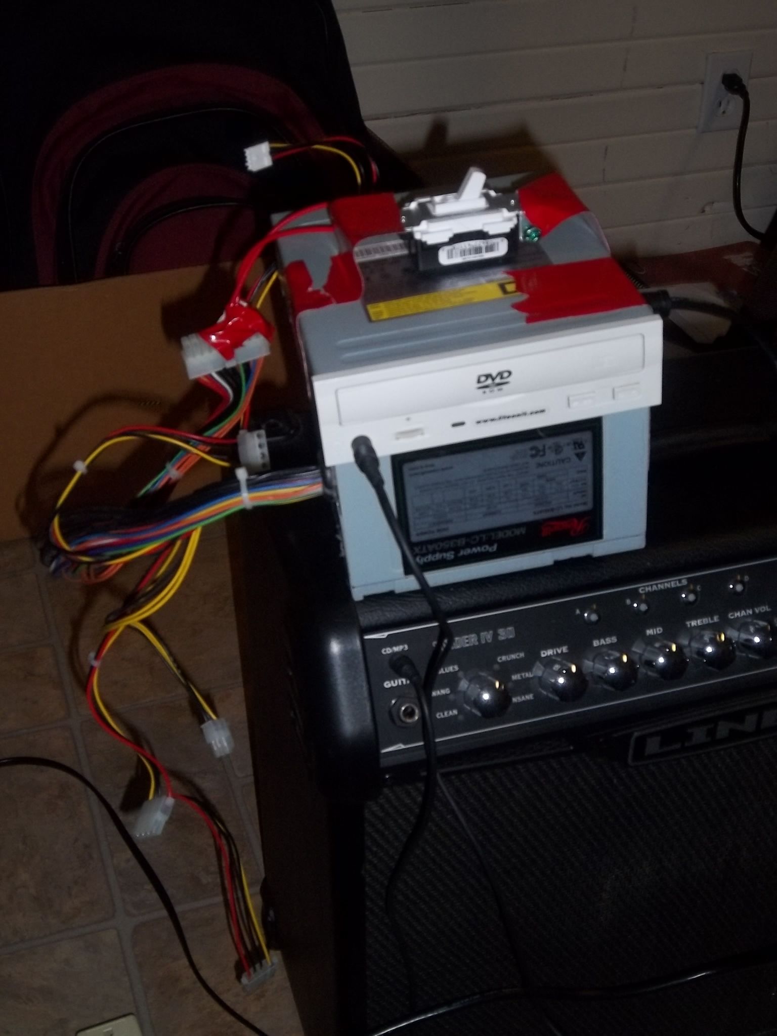 CD Player From an Old Power Supply and CDROM Drive