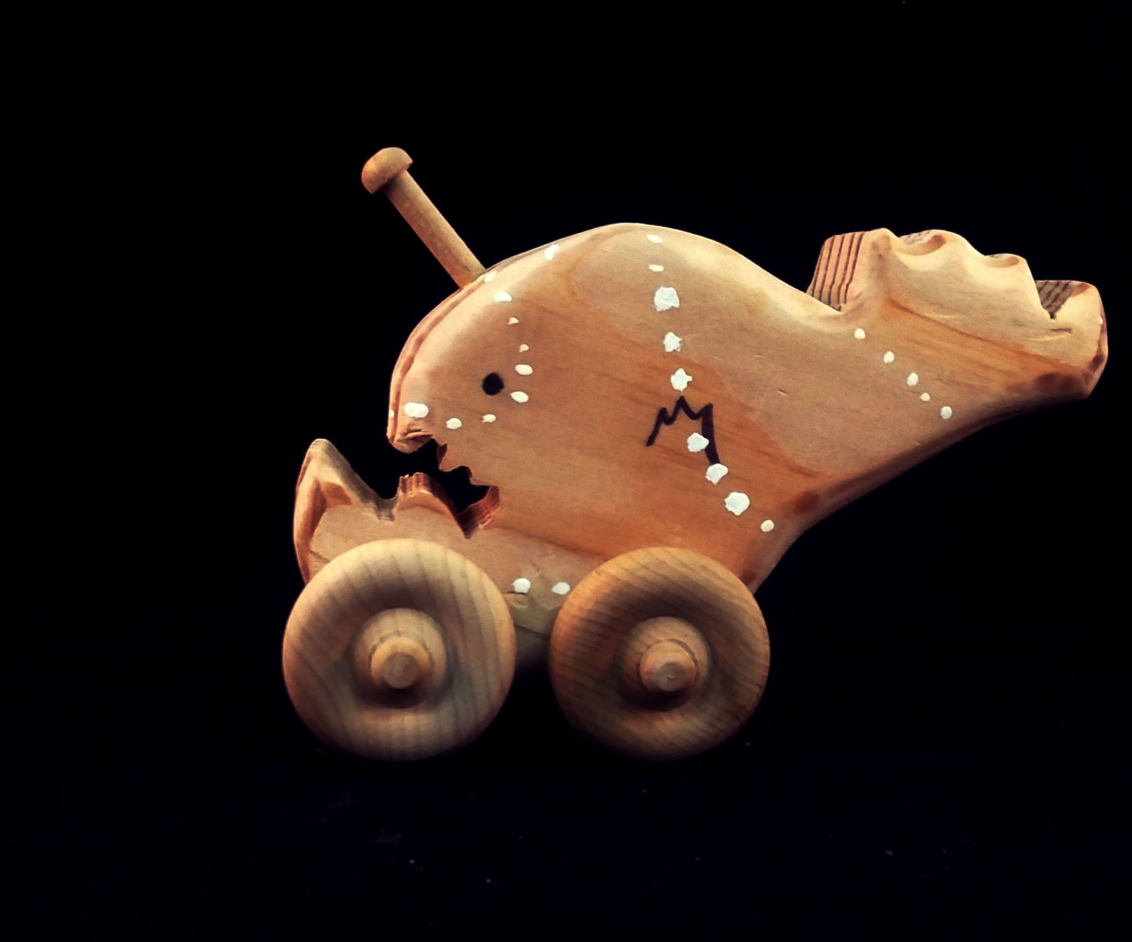How to Make a Wooden Angler Fish Toy