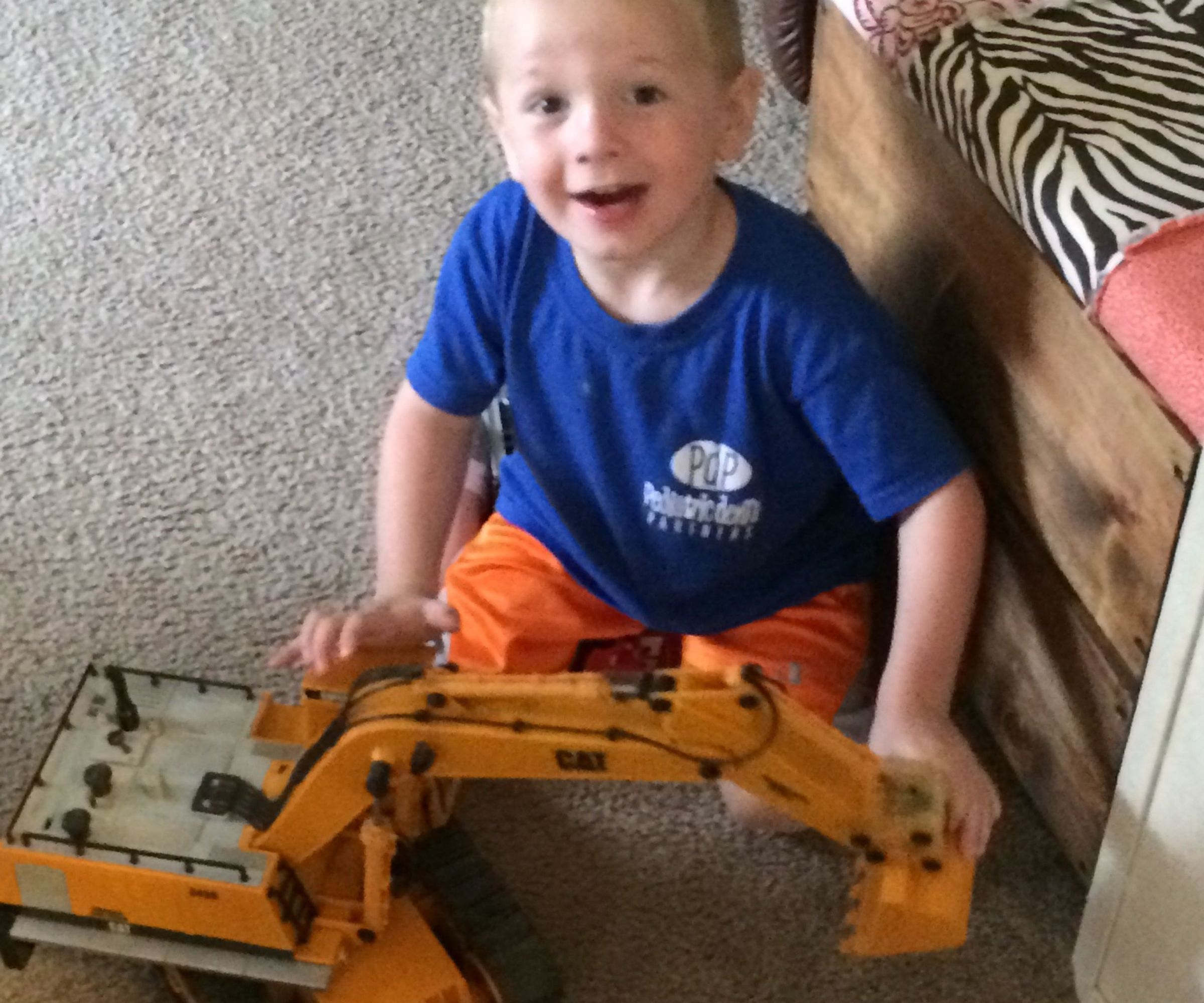 Passing toys down to the next generation.