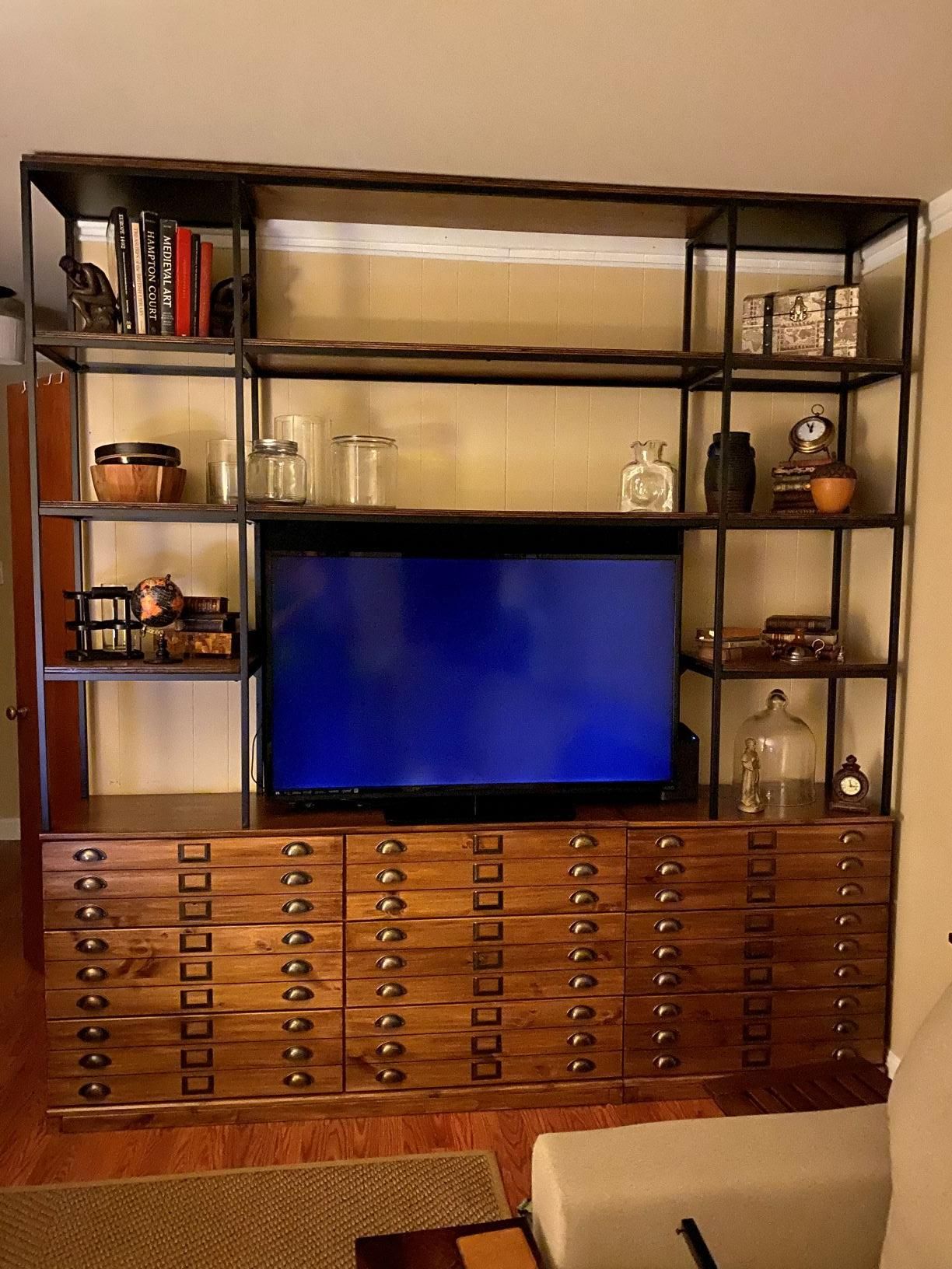 Ikea Tarva + Vittsjo TV Center Hack 3 Steps (with Pictures