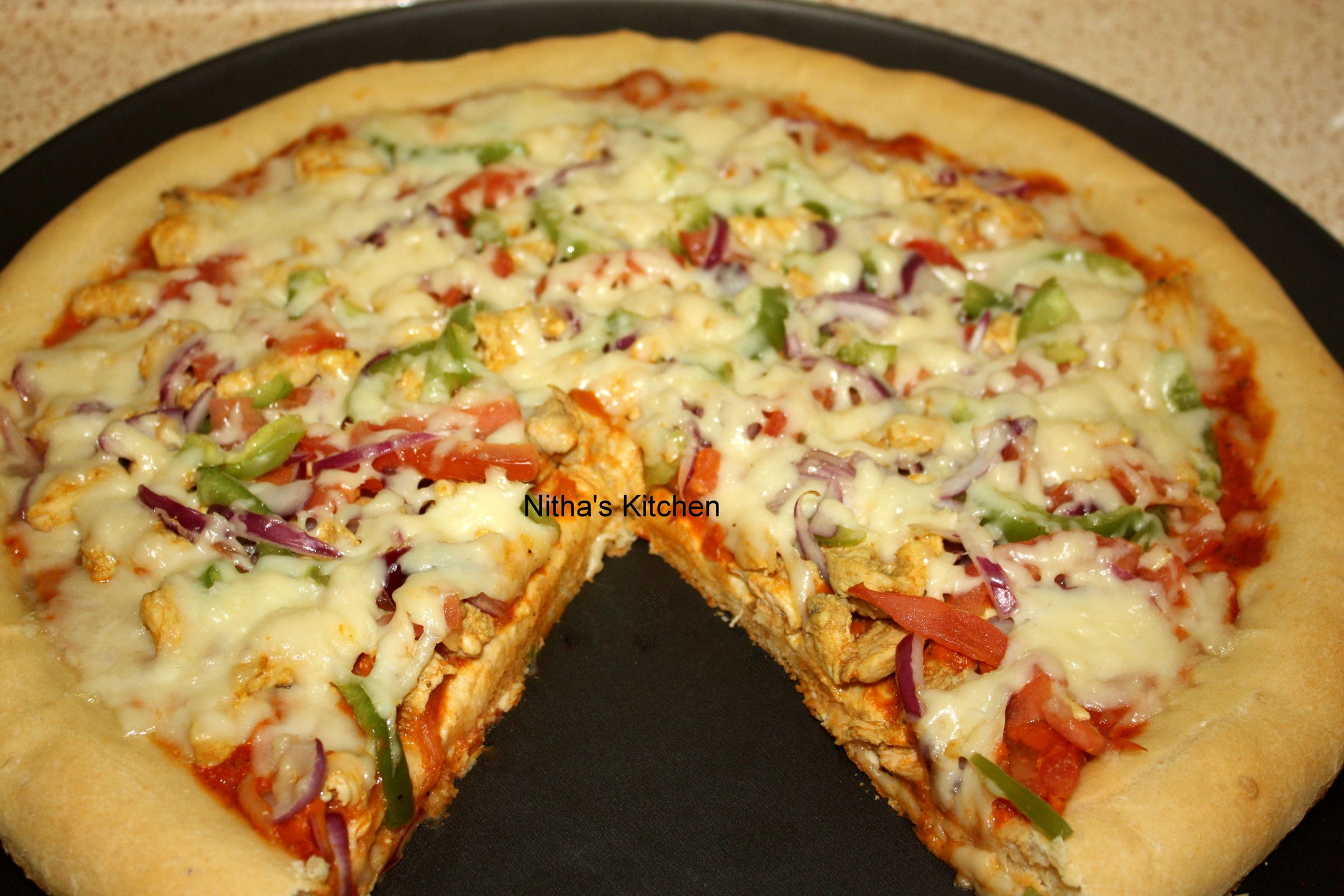 Chicken Pan Pizza