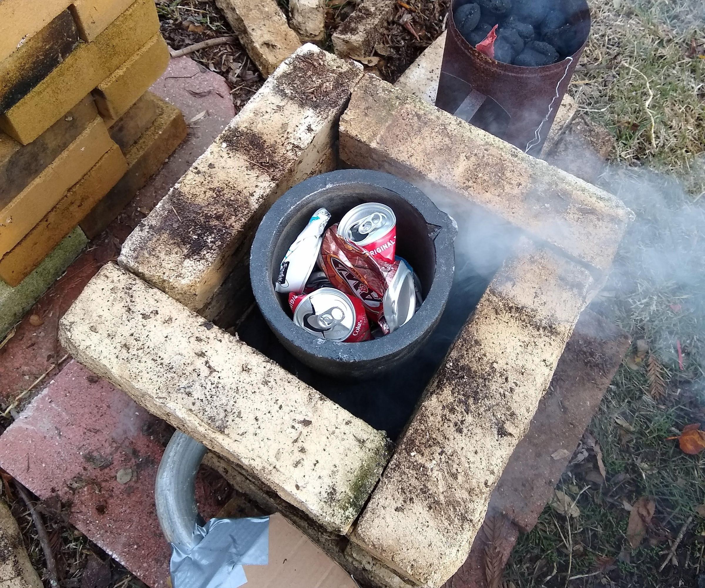 Melt Down Your Aluminum Cans