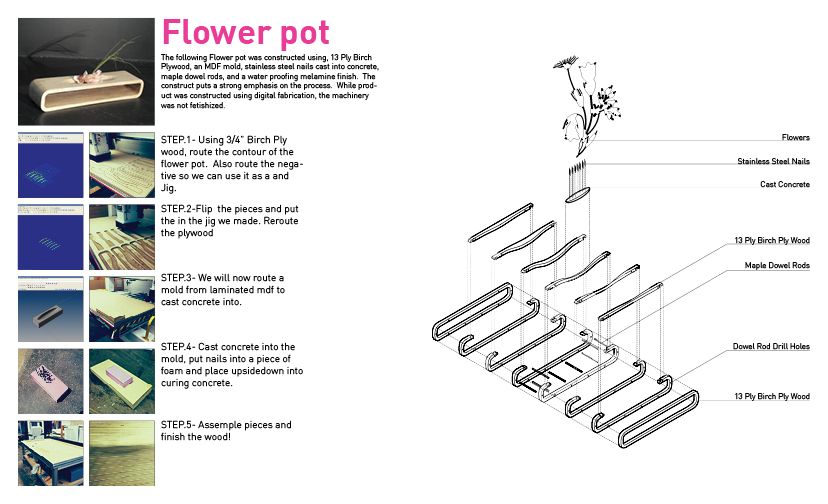 Flower Pot - I Made It at Tech Shop