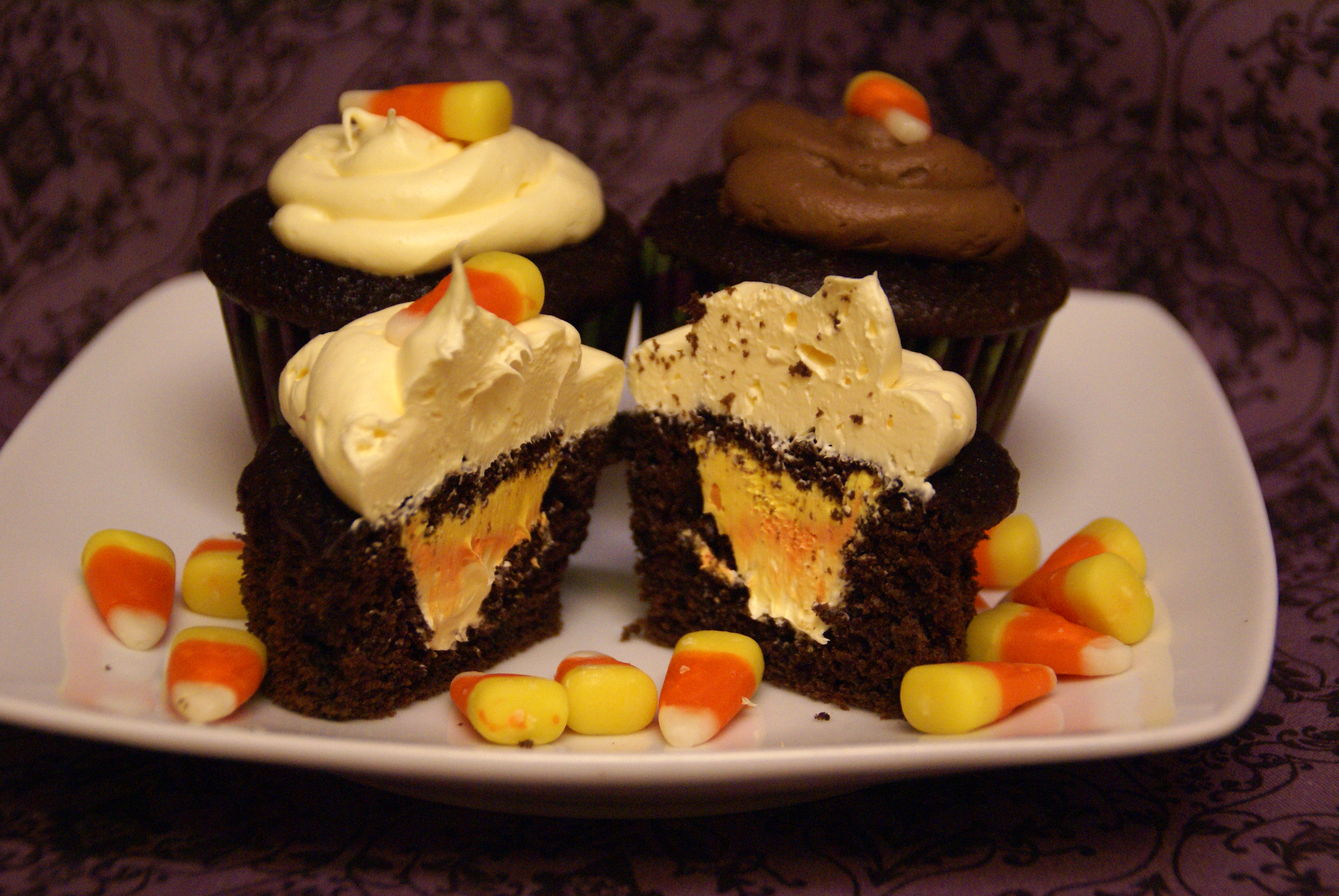 Candy Corn Cupcakes