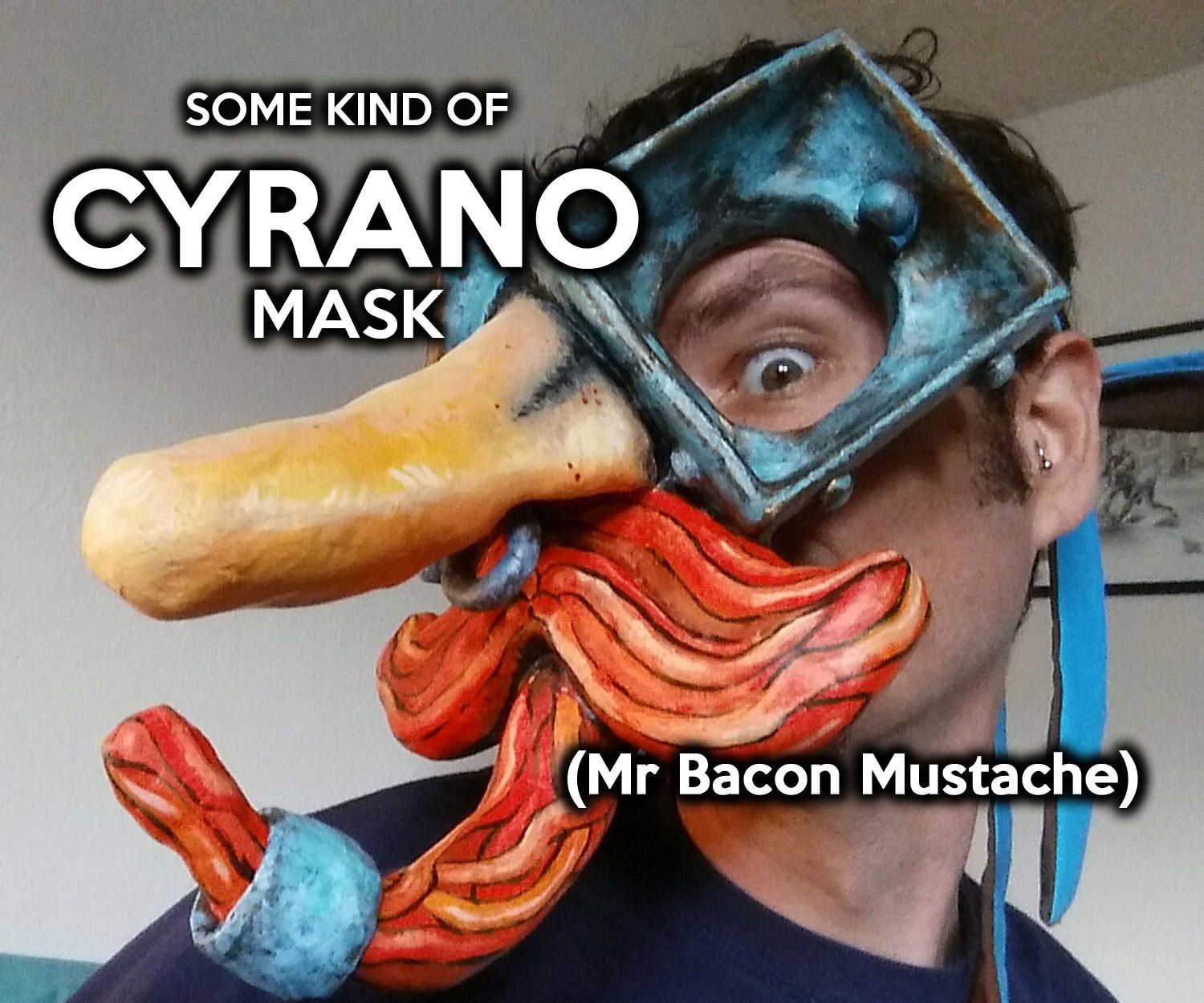 Cyrano Mask (Mr Bacon Mustache)