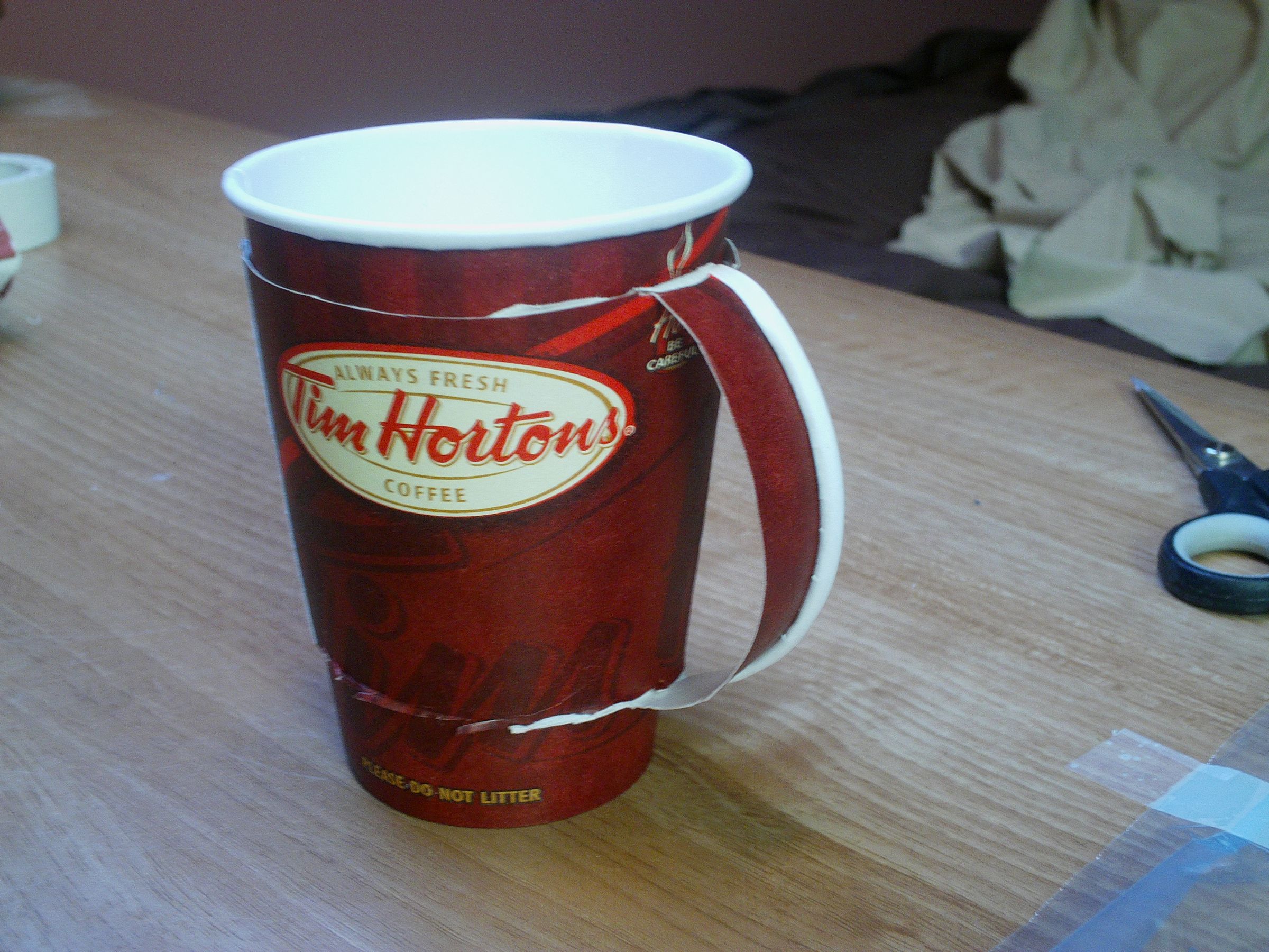 Coffee Cup Mug Sleeve Out of Used Cup